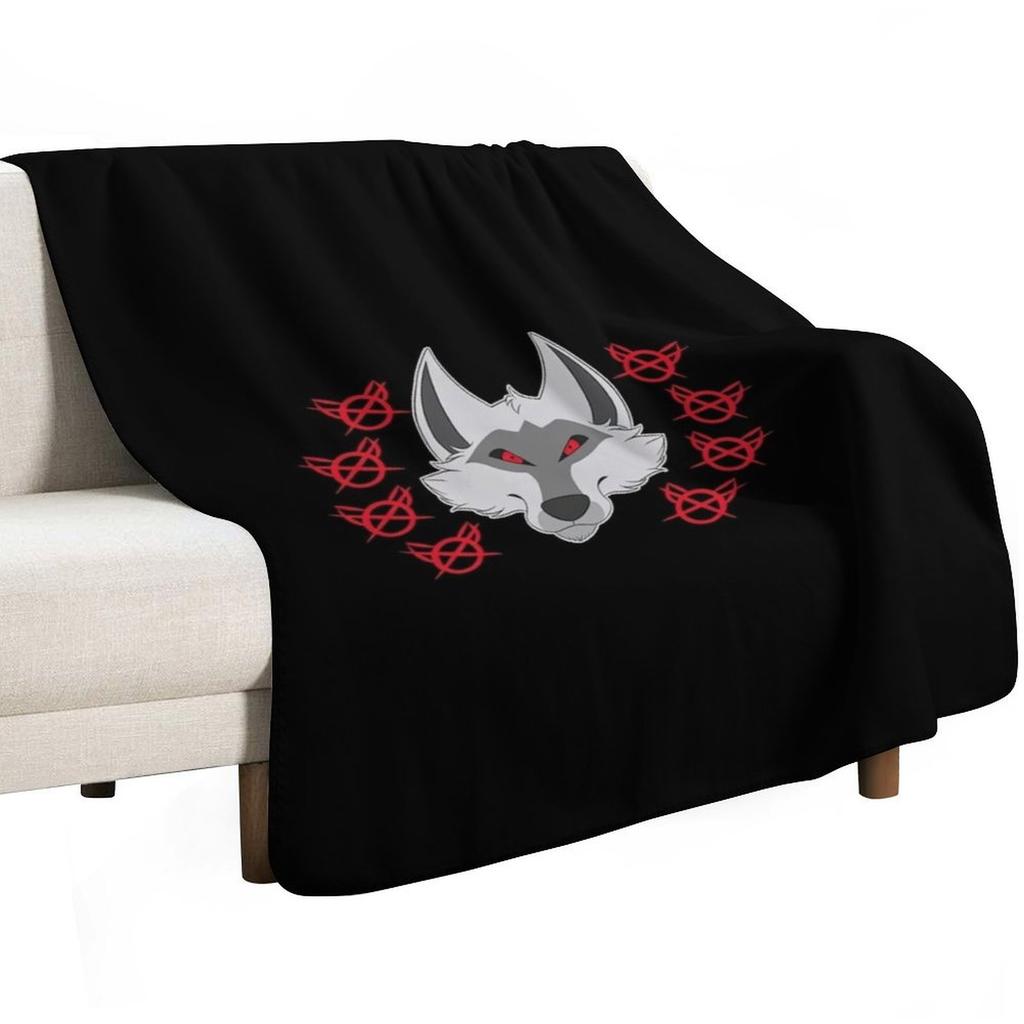 Death Wolf Head Throw Blanket Soft Warm Blanket Gift for Men Women Adults