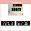 Modern Minimalist Led Wall Clock With Night Light And Calendar For Living Room Decor