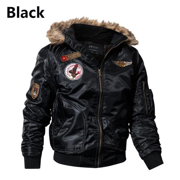 Pánské pilotní bundy Zimní podzimní Bomber Bavlněná bunda Bunda pro volný čas