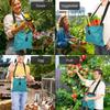 Grande Borsa per la Raccolta della Frutta Impermeabile 600d Contenitore per Frutta Raccolta Grembiule da Giardino Tasca per Frutteto Esterno, Fattoria, Giardino, Verdura