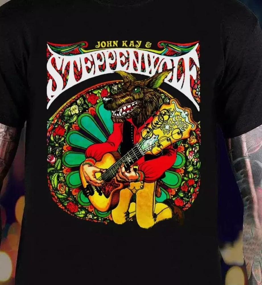 Steppenwolf band black artwork T-shirt NEW Unisex All sizes S to 5Xl Unisex T-Shirt XXL