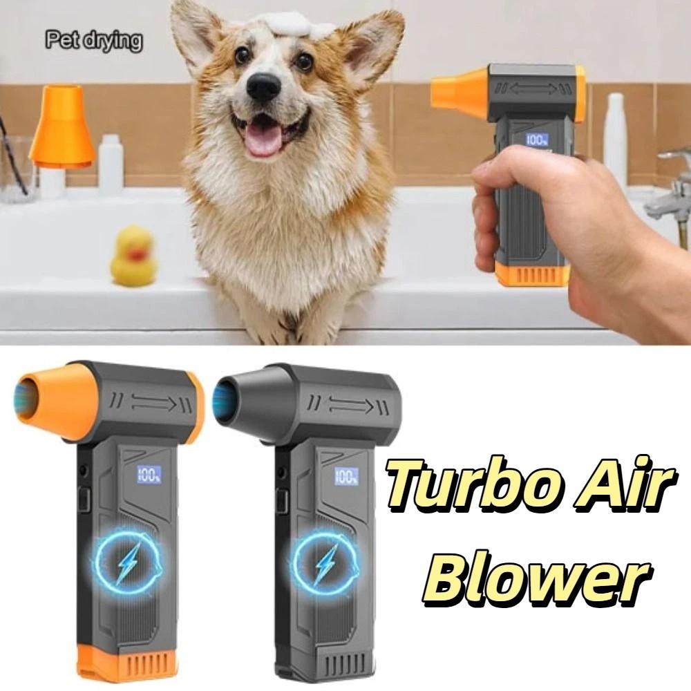 High Power Wireless Jet Fan Digital Display Turbo Jet Blower Portable Cleaning