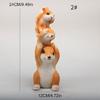Garden Squirrel Decors Statue Fairys Garden Accessories Hanging Squirrel Sculptures Housewarmings Gift for Patio Yard