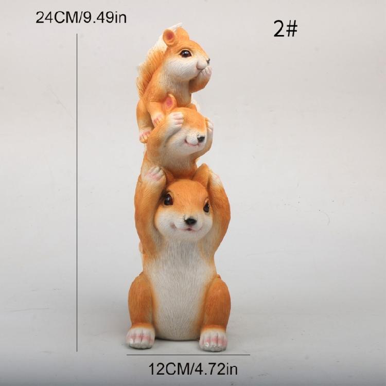 Garden Squirrel Decors Statue Fairys Garden Accessories Hanging Squirrel Sculptures Housewarmings Gift for Patio Yard