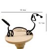 Metal Dog Art Sculpture Modern Abstract Minimalist Art Animal Ornaments Pet Dog Crafts Home Study Office Desktop Decoration