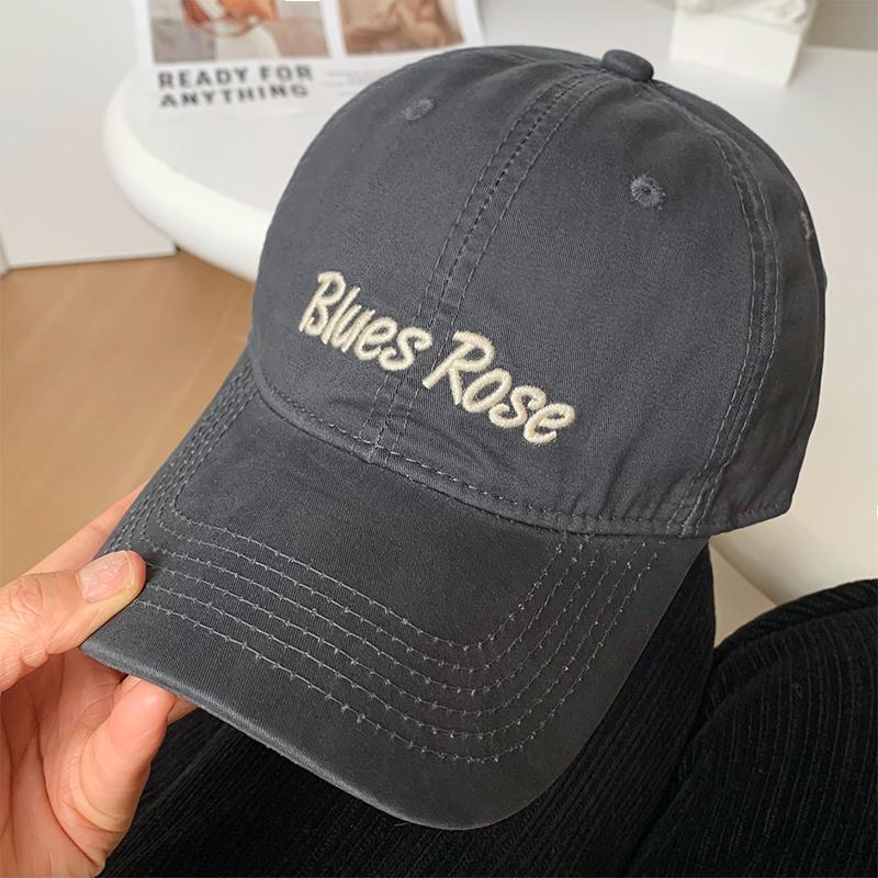 Spring and Summer Women's Versatile Trendy Baseball Cap Men's Outdoor Sunscreen Visor Hat Letter Embroidery Soft Top Cap