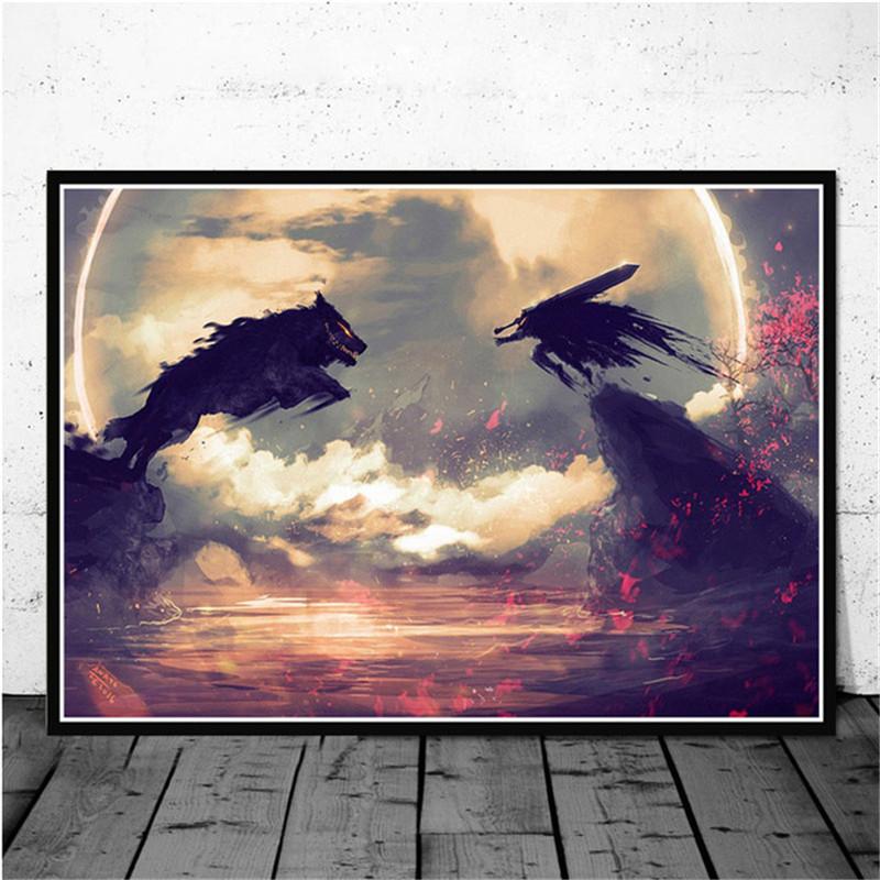 Japanese Anime Pictures Kentaro Miura Violent Posters Wall Art Canvas Painting Pictures High-definition Printing Posts for Wall