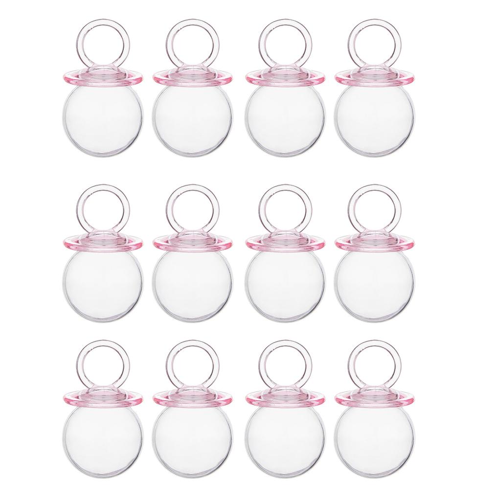 Set mit 12 Babyparty-Süßigkeitenboxen Schnullerform Bunte Geschenkboxen Snackbox Perfekt für Jungen- und Mädchenfeier