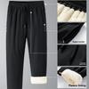 Winter Cotton Pants Men Fleece Lined Plus Size Outdoor Casual Long Pants Warm Lamb Wool Sweatpants Men Casual Sports