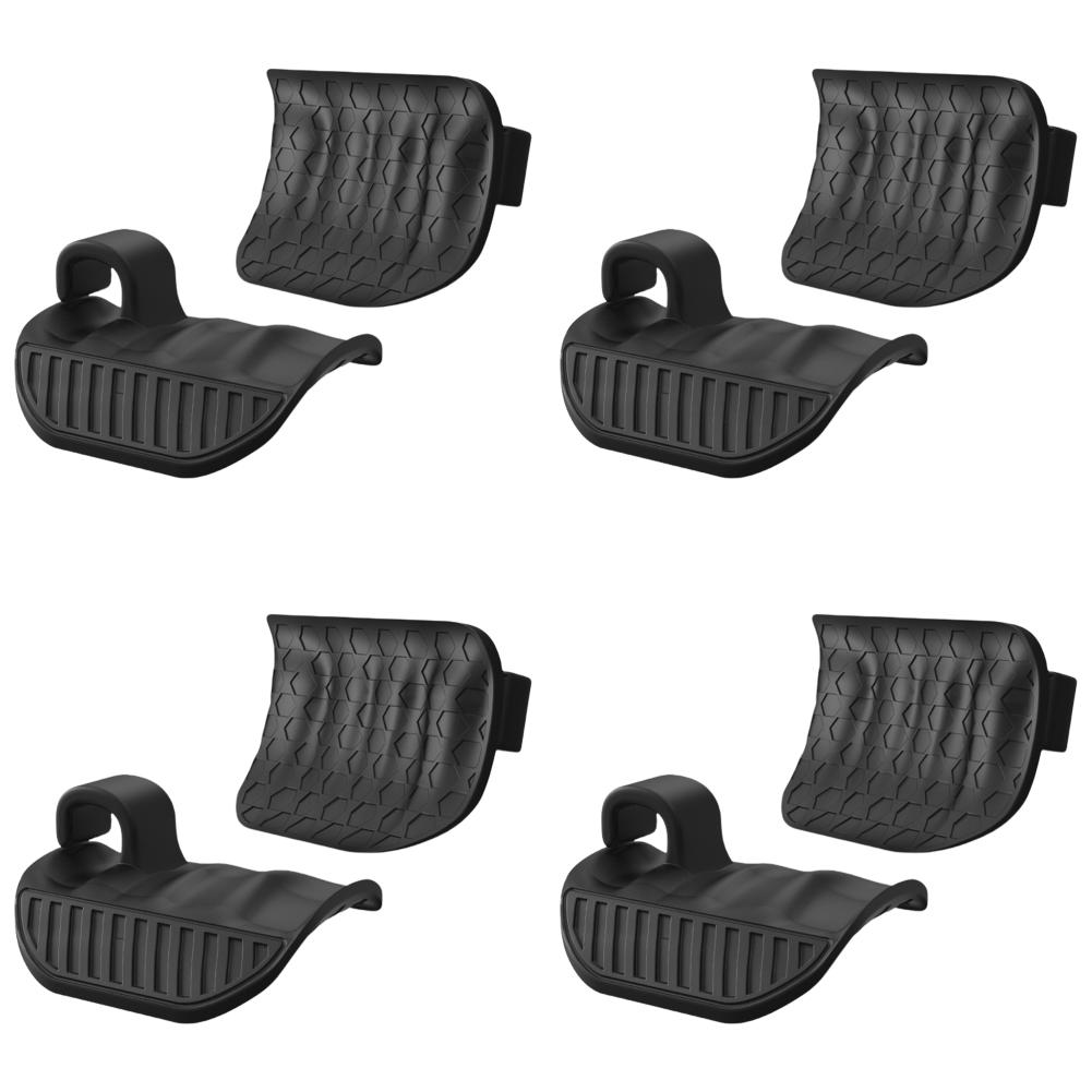 2Pcs Weight Lifting Gloves Silicone Gyms Grip Pads Ergonomic Fingerless Workout Grips Lightweight for Weightlifting Dumbbell