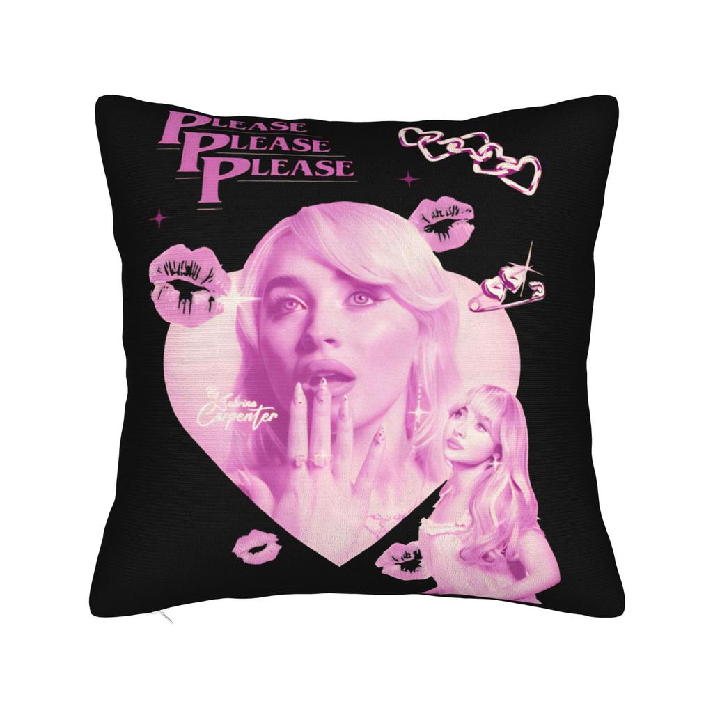 Sabrina Carpenter American Singer Pillow Case  Graphic Pillow Cover For Sofa Bedroom Home Decor Funny Pillowcases