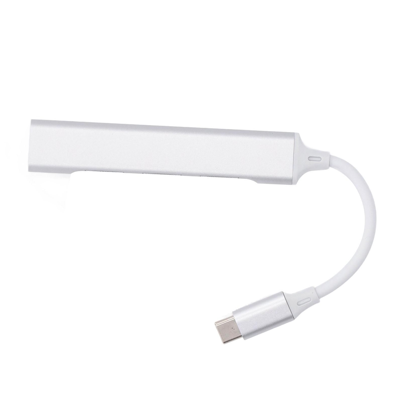 

USB C Hub USB A 3.0 High Speed 4 in 1 USB Extender Aluminum Alloy USB Splitter for Computers Phones