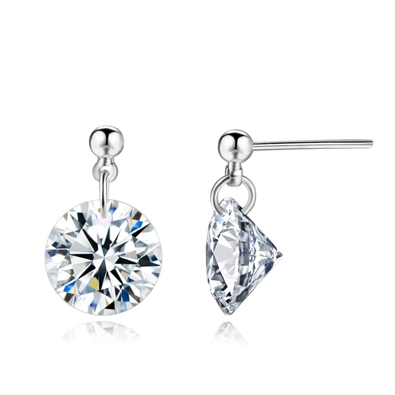 

ZHOUYANG Drop Earring For Women Classic Complete Clear Cubic Zirconia Rose Gold Color Fashion Jewelry Wedding Party ZYE153