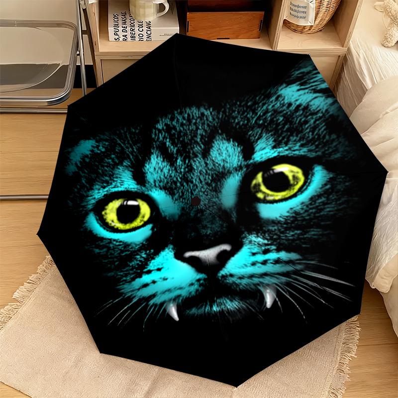 1PC Cats Automatic Umbrella - Suitable Travel Outdoor Portable Umbrella Birthday Gift Daily Essentials