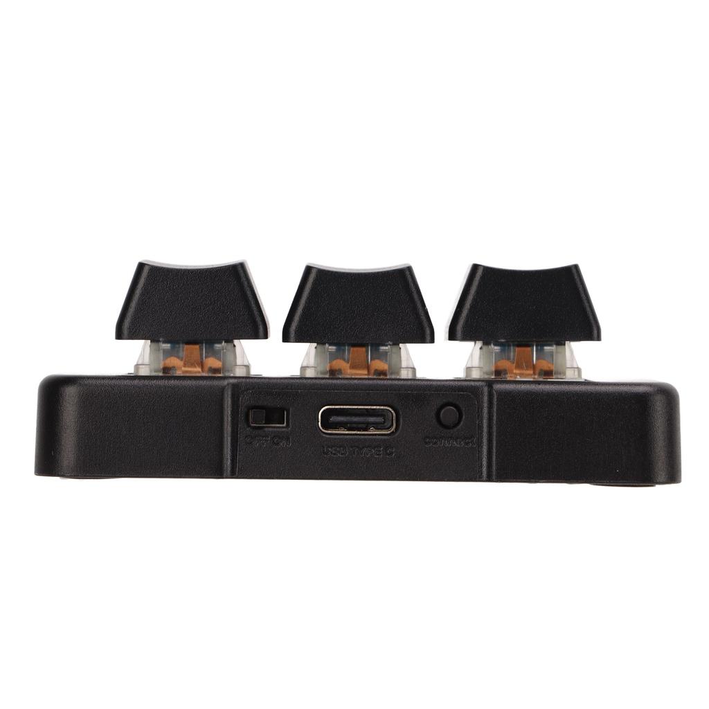 Mini 3-Tasten-Steuertastatur mit USB-Kabel Benutzerdefinierte Drehknopf-Tastatur Programmierung Makro-Tastenfeld