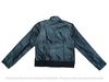 Black Women's Stylish Handmade Real Lambskin Leather Cropped Genuine Casual Jacket