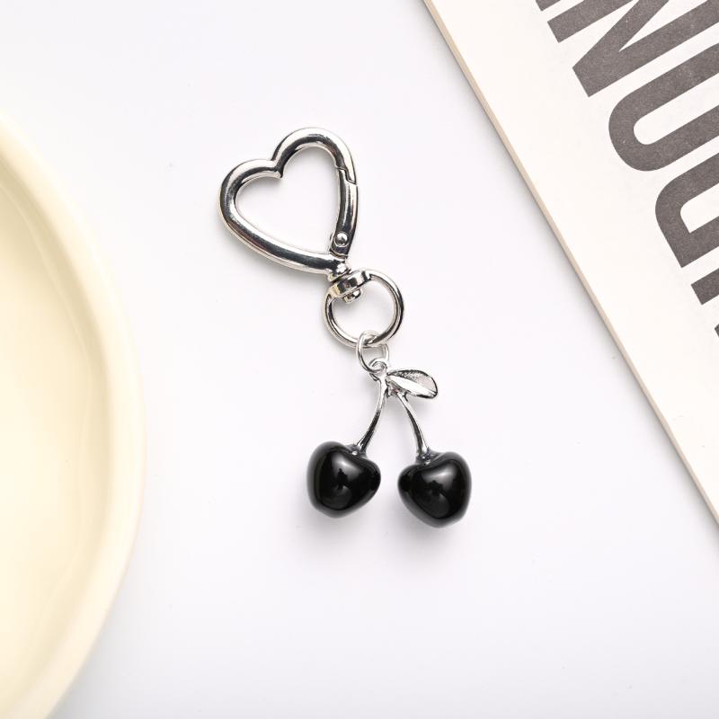 1 Piece Kawaii Cherry Bag Purse Charms Pendant Cute Cherry Keychain For Women Car Keys Decoration Gifts Stuff Accessories