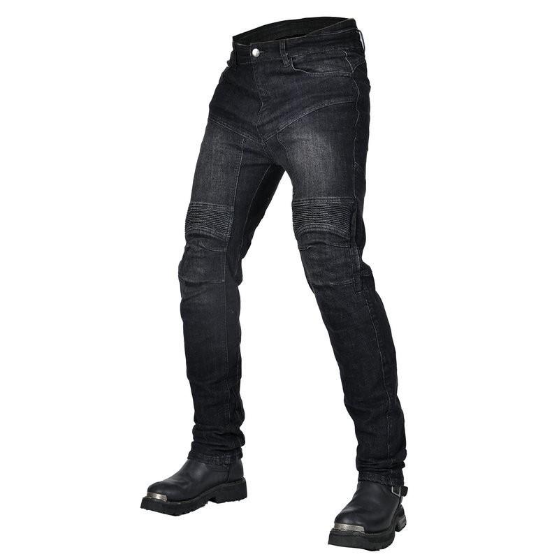Mens Motorcycle Jeans Straight High Waist Elastic Riding Pants 3rd Gen Honeycomb