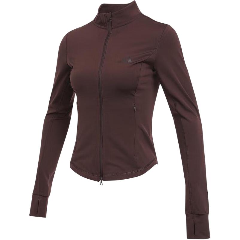 Adidas Jackets Women s Dark Brown Stand Collar Moderate Other KF2669 S