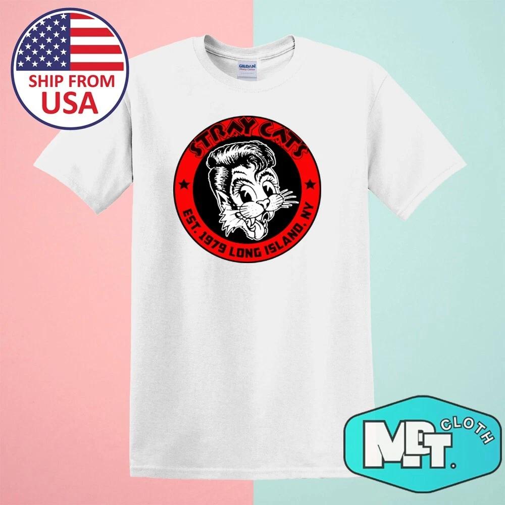

Stray Cats Est. 1979 Men s White Size S-5XL S