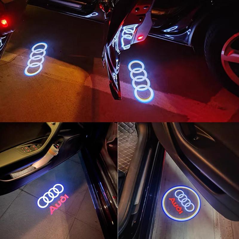 2026 Hot 2Pcs Led Logo light Welcome Light For AUDI line S3 S4 RS S6 S5 S7 S8 A3 A4 A5 A6 A7 Q3 Q7 quattro Projector Shadow Ghost Lamp