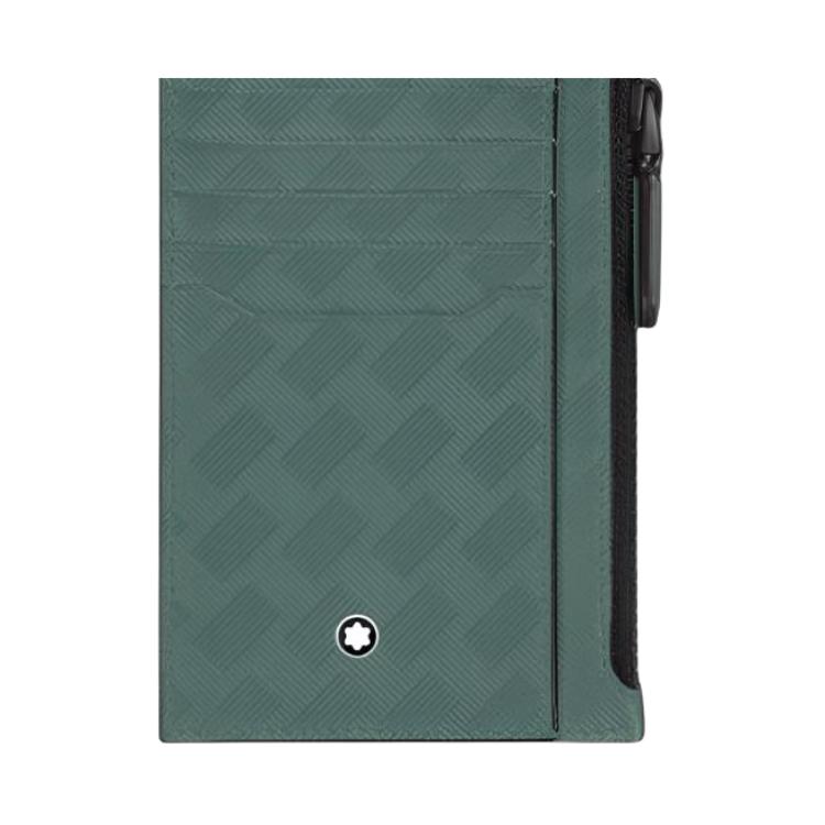 Montblanc 3.0 Hexagonal White Star Logo Leather Card Holder Men Accessories Walnut-Green MB198085