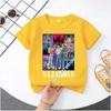 2026 New  K-POP Saja Boys Print Short-Sleeved Spring Summer Clothing for Boys and Girls Cute Cotton T-shirt for Boys and Girls
