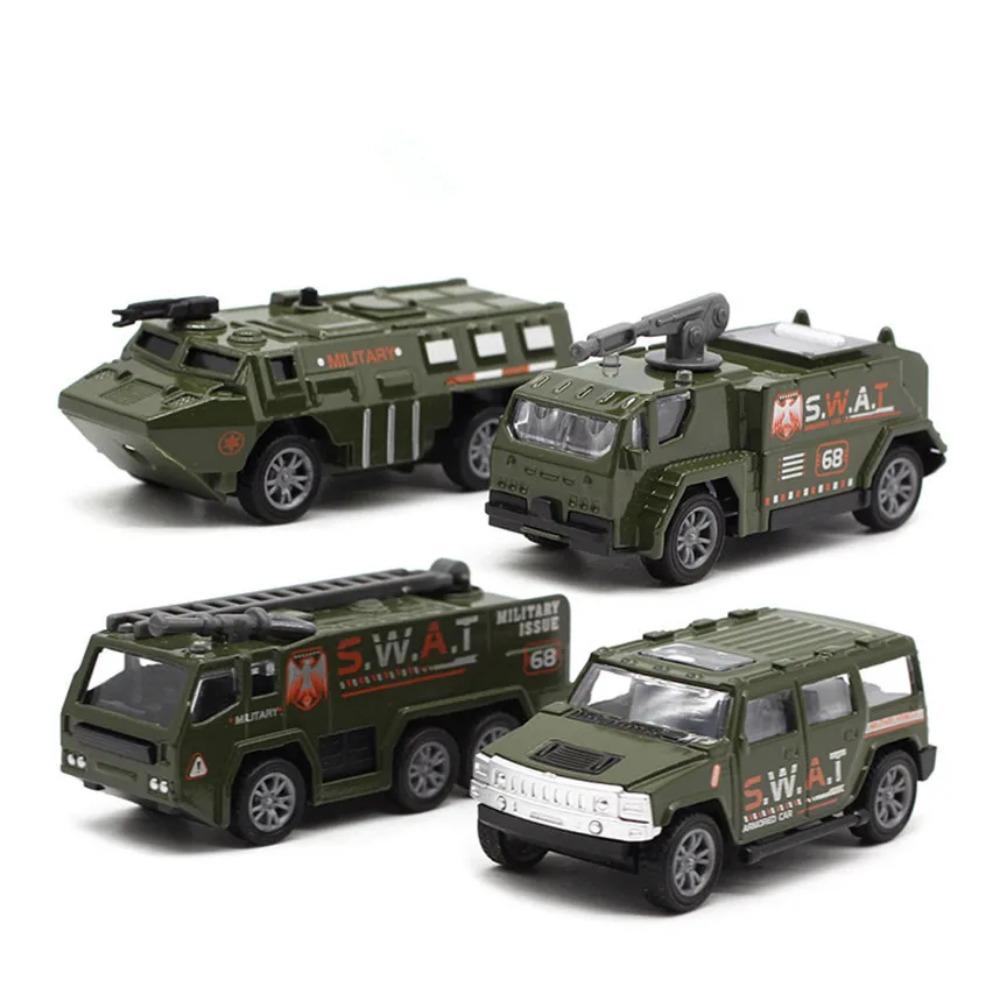 1: 64 Alloy Military Style Car Model,6-piece Set of Car Toys,original Packaging Gift,wholesale