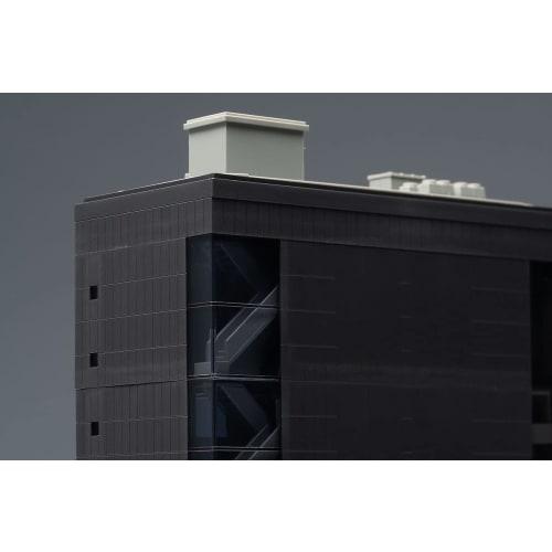 TOMIX N Gauge Multi-Floor Building with Round Windows, 7-Story, 4216, Model Train Supplies