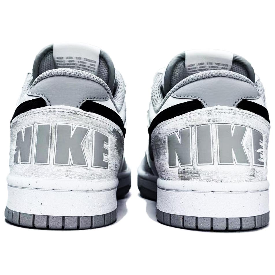 Nike Pantofi de Skateboard Unisex Negru Alb 355152-106, Rezistenți la Abraziune, Ușori, cu Partea Inferioară Joasă, Piele, cu Design Lună și Sabie()