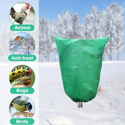 Plant Covers Freeze Protection Covers Frost Cloth Plant Anti-Freeze Shrub Protection Bag with Zipper Drawstring Frost Blankets