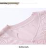 Mom's Chic Summer Knit Top with Frog Buttons - Youthful Short-Sleeved T-Shirt for Middle-Aged and Elderly Women