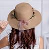 Summer Elegant Women's Hats Flower Ring Straw Hat Sun Hats Straw Beach Hat Flower Rope Woman's Hat Fashion Accessories