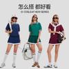 Womens Slim Fit Short Sleeve Polo T-Shirt Set Yoga Tennis Fitness Running Sportswear