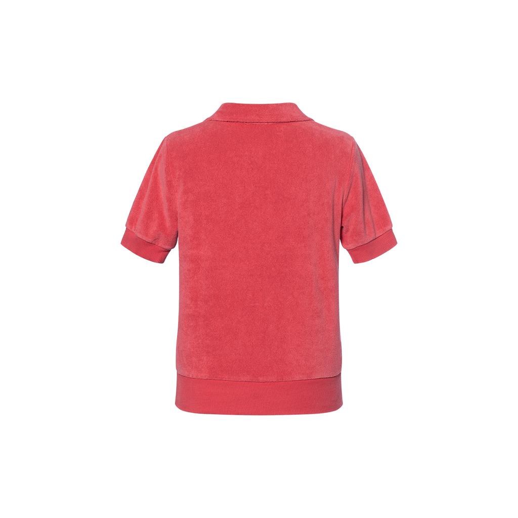 Polo Ralph Lauren SS23 Embroidered Pony Collar Velvet Short Sleeve Polo Shirt Women Tops WMPOKNINCU20466-600