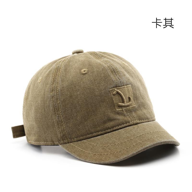 

Кепка женская весенне-осенняя индивидуальная стиральная бейсболка с короткими полями с надписью Old Alphabet для спорта на открытом воздухе мужская солнцезащитная кепка хаки