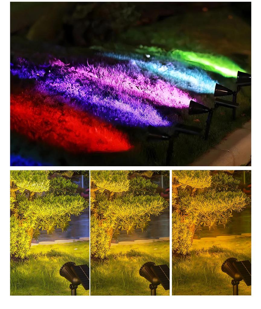 Solar LED Garden Landscape Spotlight - Waterproof Outdoor Lawn Light