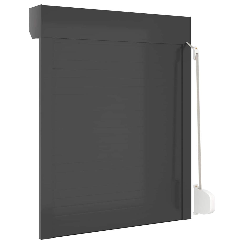 Anthrazit Rollladen 80 x 100 cm Aluminium und Polyurethan