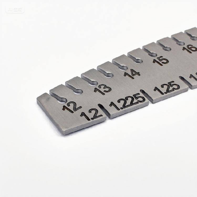 Piano String Measuring Ruler High Precisions Tuning Tool Metal Piano String Gauge Portable Musical Measurement Scale