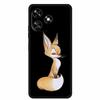 Funda For Oukitel C51 Case Cute Cartoon Cat Black Silicone Soft Phone Case For Oukitel C51 Back Cover Cases C 51 Coque 6.8" Capa
