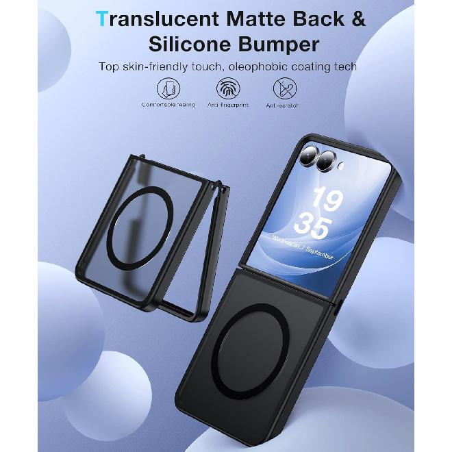 Suitable for Samsung ZFlip 20% Off Foldable Phone Case, Matte Skin-feel Magnetic Protective Cover, Zflip7 Integrated Anti-drop Transparent Case