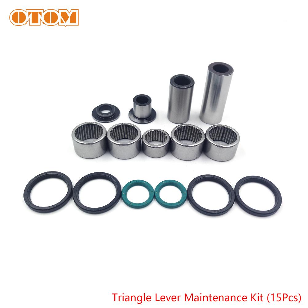 For KAWASAKI 06-18 Motorcycle Linkage ARM Triangle Lever Bearing Oil Seal Bushings Kit KX250F KX450F KLX450R Maintenance Kit
