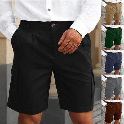 Pánské tepláky se šněrováním Pánské cargo kraťasy Ležérní kalhoty