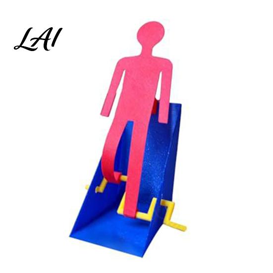 Interactive Walking Man Model 3D Printed Toy Stress Relief Hand Crank Walker розовый