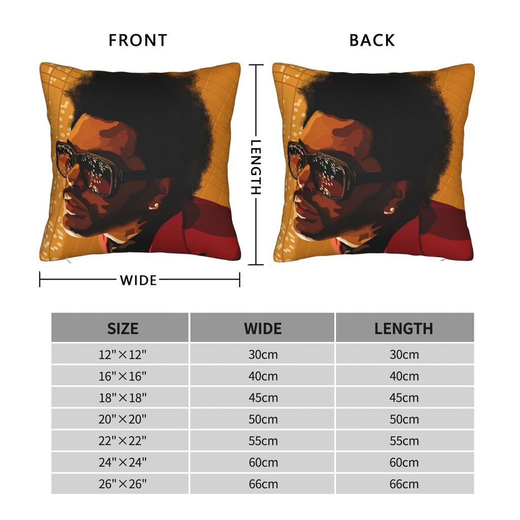 The Weeknd Pop Pillowcase Printing Fabric Cushion Cover Decoration Throw Pillow Case Cover Bed 18''
