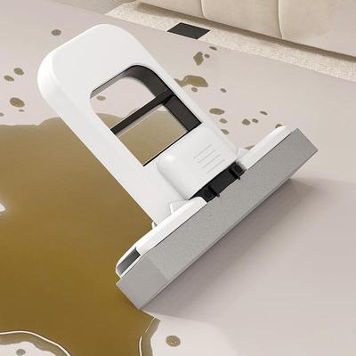 Portable Lazy Absorbent Sponge Mop With Replaceable Sponge Head Foldable Home Cleaning Mop Desktop Window Car Cleaning Tool