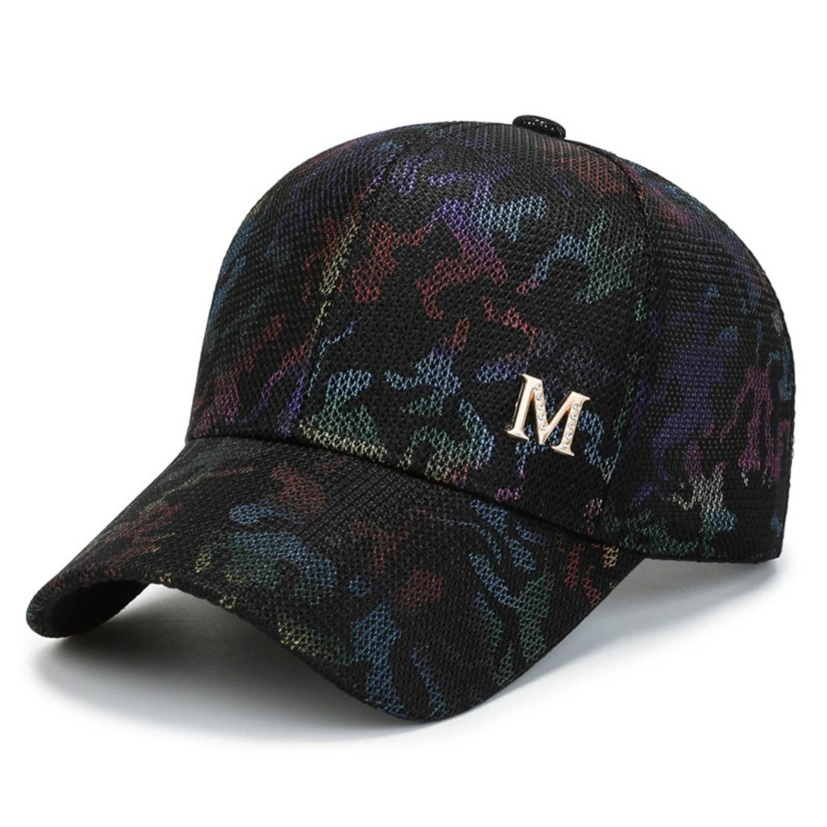 Men/Women S Fashion M Letter Camouflage Baseball Cap Spring Summer Autumn Adult Hats