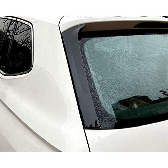 Black Rear Window Spoiler Side Wing Cover Trim 2pcs for Volkswagen VW Tiguan MK2 2017-2020