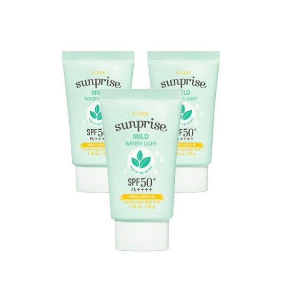 ETUDE SoonJung Mild Watery Light Sun Gel SPF50+ PA+++ Hydrating UV Protection Sunscreen 50g