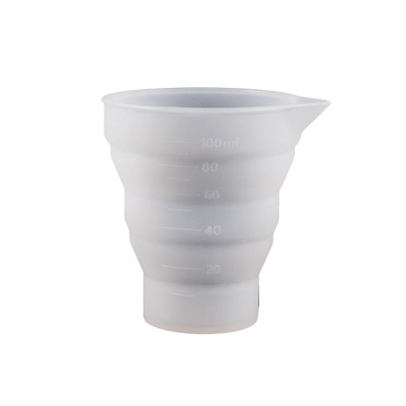 

Foldable Silicone Measuring Cup Mold Folding Cup Epoxy Resin Casting Mould DIY Jewelry Tool for Resin Art and Crafts